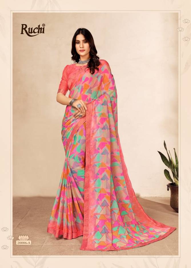 Ruchi Simayaa 13th Daily Wear Wholesale Chiffon Saree Collection
